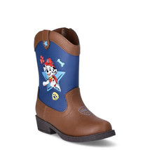 Boys Paw Patrol Cowboy Boots Size 7 8 9 10 11 or 12 Faux Leather Chase M... - £21.54 GBP