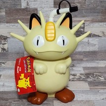 Nintendo 1998 Rare Pokemon Meowth Drinking Cup Flask Water Bottle 8&quot; NEW NWT - £35.61 GBP