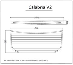 Calabria V2 Swim Platform Pad Boat EVA Teak Decking 1/4&quot; 6mm - £181.64 GBP