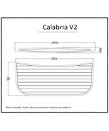 Calabria V2 Swim Platform Pad Boat EVA Teak Decking 1/4&quot; 6mm - $314.56 CAD