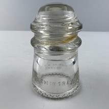 Hemingray-9 CD 107 Glass Insulator Clear Made In USA 26-42 Vintage - £8.57 GBP