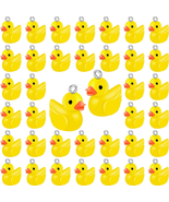 Jetec 40 Pieces Mini Resin Ducks Resin Duck Charms Pendants Findings Cha... - £11.00 GBP