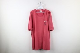Vintage 90s Streetwear Mens 2XL Faded Chimney Rock North Carolina T-Shirt Red - £30.89 GBP