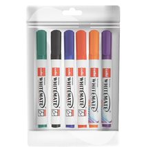 Cello Whitemate Whiteboard BoldMarkers | Set of 6 | Assorted Ink Colours... - $34.87