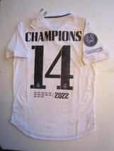 Real Madrid Champions League #14 Champions Match Slim Home Soccer Jersey 2022-23 - £93.72 GBP