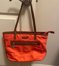 Michael Kors Kempton Orange Nylon North South Tote Handbag - $39.60