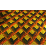 Vtg DuPont Savalux Fabric Brown Orange Golden Print Upholstery Drapery 3... - $39.88 CAD