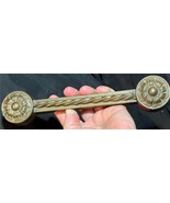 Antique Cast Metal Bronze Classical Decorative Element Handle Ornament S... - $1,535.31 MXN