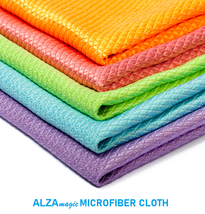 Alza Magic 2 Pcs. Eco Friendly Microfibre Cloth Clean Kitchen Glass Windows - £6.27 GBP