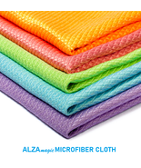 Alza Magic 2 Pcs. Eco Friendly Microfibre Cloth Clean Kitchen Glass Windows - $10.95 CAD