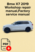 Bmw X7 2019 Workshop repair manual,Factory service manual,OEM - €12,96 EUR
