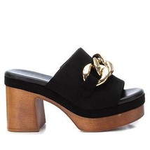 Xti women&#39;s platform clog sandals in Black - size 5 - £70.98 GBP