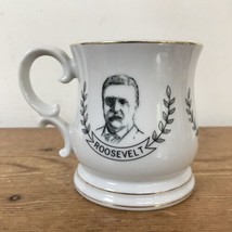 Vintage President Roosevelt Lincoln Grant Porcelain Shaving Mustache Mug 4&quot; - £23.44 GBP