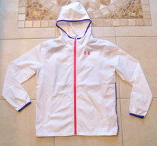 NWT Under Armour Girls Light Rain Jacket Youth Large - £31.45 GBP