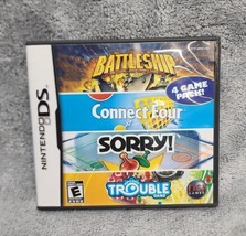 Battleship/Connect 4/Sorry/Trouble - 4 Game Pack Nintendo DS *NO GAME* CASE ONLY - $2.99