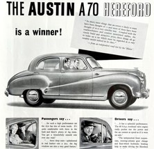 Austin A70 Hereford Car 1952 Advertisement Automobilia UK Import DWII4 - $39.99