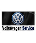 Volkswagen Service Vw Logo Car Flag 3X5 Ft Polyester Banner USA - $28.06 CAD