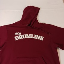 Jerzees Nublend ACA DRUMLINE Men's Red Cotton Blend Pullover Hoodie Sweatshirt M image 8