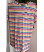 Secret Treasures Sleepshirt ~ Pajama ~ Stripe ~ Knit ~ Knee Length ~ Siz... - $42.10 CAD
