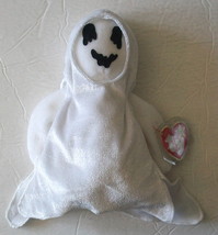 BEANIE BABIES ~ Sheets the Ghost, RETIRED, Tag Errors, Ty Inc, 1999 ~ DOLL  - £18.70 GBP