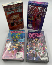 Richard Simmons Sweating To The Oldies 1 2 3 VHS Tapes Plus Tone &amp; Sweat Lot/4 - £11.22 GBP