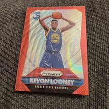 2015-16 Panini Prizm Kevon Looney MINT Red Wave Rookie RC #346 GS Warriors /350 - $32.73