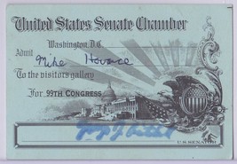 U.S. Senate Majority Leader George J. Mitchell Chamber Pass (1985-87) - £13.08 GBP