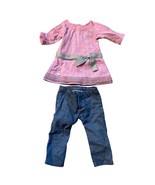 American Girl Doll Lilac Knit Dress With Glitter Bow &amp; Denim-Look Leggings - €14,95 EUR