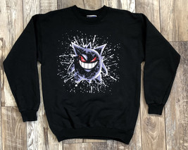 Vintage Pokemon Gengar Sweatshirt - Ultimate Hanes - Black Size S - $67.31