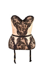 Agent Provocateur Womens Corset Sheer Lace Detailed Boning Black Size S - £292.41 GBP