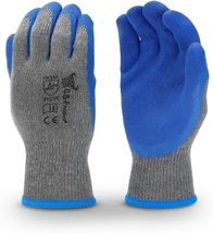 12 Pairs of Large Rubber Latex Double Coated Work Gloves - Heavy Duty Co... - $28.66