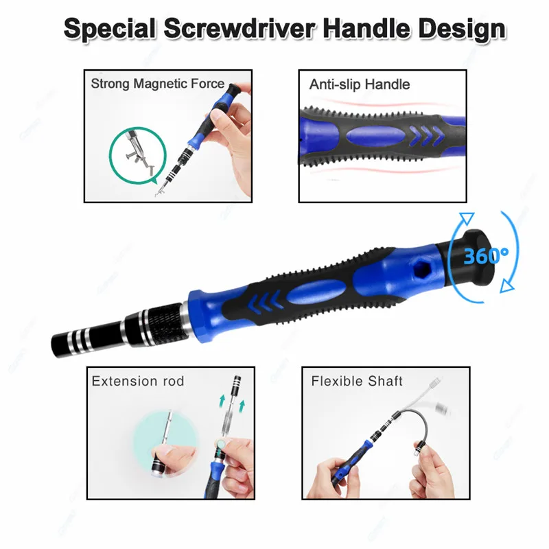 House Home Professional Cell Phones Repair Tool Sets 80 in 1 Precision Screwdriv - £66.44 GBP