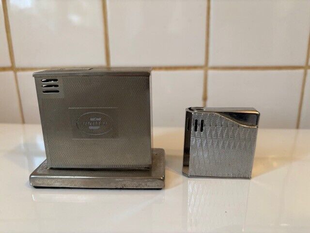 United Airlines 1970s Lighter W. Germany &amp; Maruman Halley DL-6 Japan Gas... - $34.65