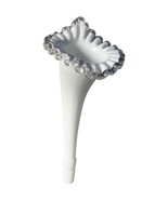 Vintage Fenton Silver Crest Epergne Horn 10 1/4&quot; Tall Replacement Spare ... - $18.70