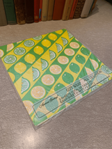 Lime Lemon Vintage American Greetings Gift Wrap 1976 Green Yellow 2x 1.6... - £9.30 GBP