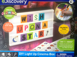 Discovery Kids DIY Light Up Cinema Box, Customizable Backlit Message Boa... - $17.70