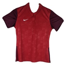 Womens Maroon and Red Golf Polo Medium - $18.35