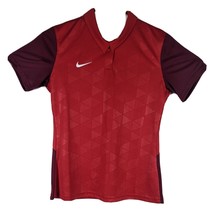 Womens Maroon and Red Golf Polo Medium - £14.63 GBP