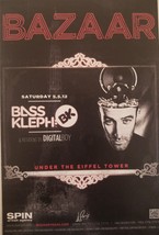 Bass Kleph BK at Bazaar Under The Eiffel Tower Paris Hotel Las Vegas  Promo Card - £3.09 GBP