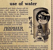 1922 Hoosier Water Supply System Indiana Advertisement Industrial Ephemera - $28.07 CAD