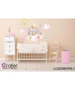 Sleep elephant decal, Nursery wall decal, Watercolor decal, Elephant wal... - €51,25 EUR