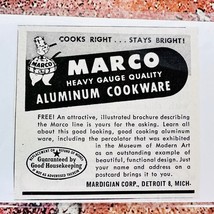 1949 Marco Aluminum Cookware - Mardigian Corp Detroit - Original Retro PRINT AD - £9.36 GBP