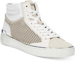 Michael Kors Women&#39;s Kyle High Top Signature Sneakers Chalk 7.5 NEW IN BOX - £69.41 GBP