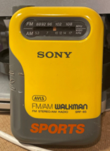 Vintage 1985 Sony Sports Walkman FM/AM SRF-85  working - £13.77 GBP