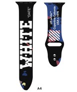 Apple Watch Band Nike Off White Jordan Silicone 42/44/45/49mm 1-8 Ultra ... - $23.36