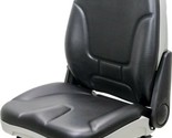 Black &amp; Gray VInyl Seat with 11 3/4&quot; x 12&quot; mounting for mini excavators ... - $179.99