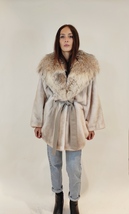 handmade mink fur cape. custom order including. mink jacket. - £1,518.49 GBP
