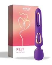 Riley DI-ORGASM Dual End Vibrating Massage Wand &amp; G-SPOT Tapping Stimulator Vibe - £62.51 GBP