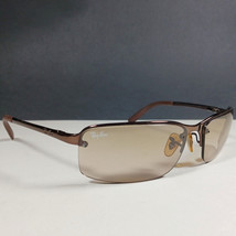 Ray Ban RB 3217 014/13 62-15 Brown Half Frame Unisex Sunglasses Italy - $69.99
