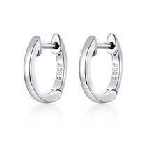 WOSTU Hot Sale 925 Silver Simple Hoop Earrings For Women Small Earrings Wedding  - £16.10 GBP